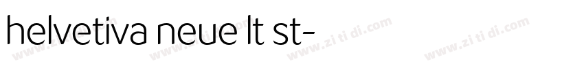 helvetiva neue lt st字体转换